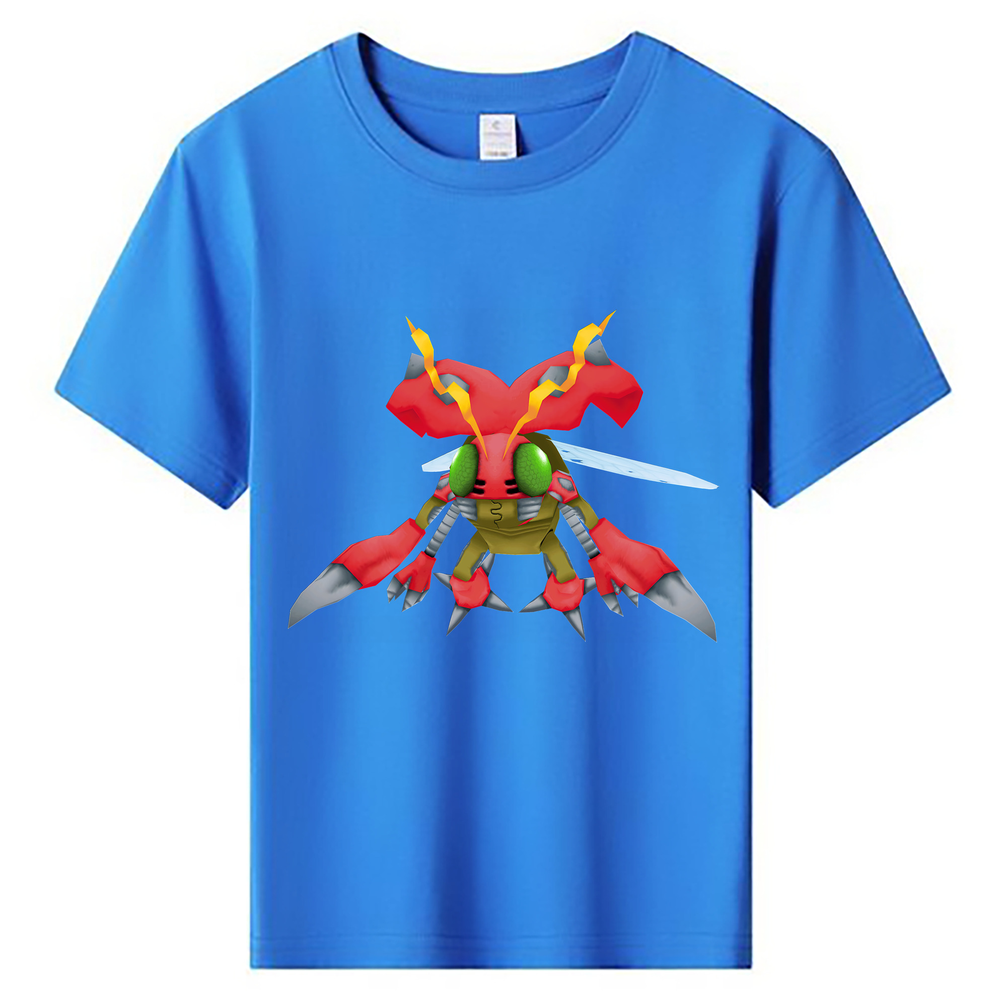 （画像用） Digimon デジタルモンスター/デジモン 綿100％キッズTシャツ（フロントプリント）